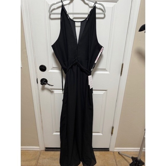 JJ's House halter pant jumpsuit wide leg with pockets Size 16W - Picture 4 of 10